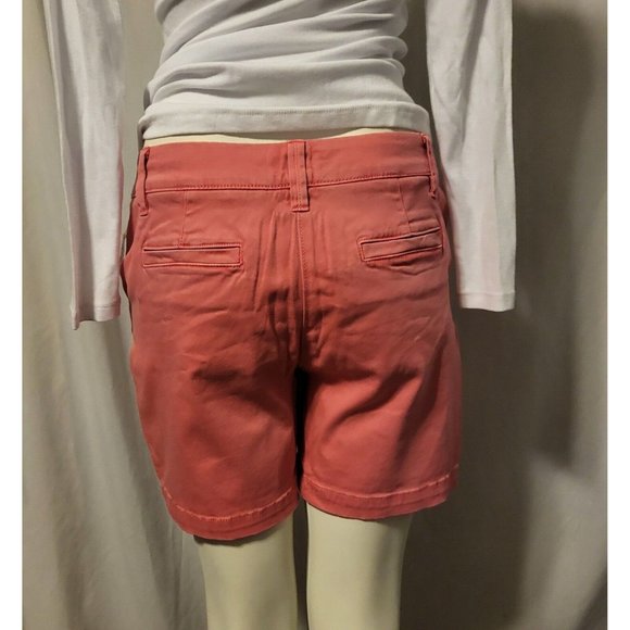 Land 'n Sea Women’s Pink Button Chino Shorts Size 2, NWOT - Picture 3 of 5